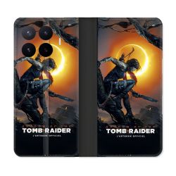 Housse Cuir Portefeuille Pour Xiaomi 17T Pro Tomb Raider