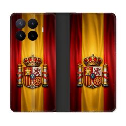 Housse Cuir Portefeuille Pour Xiaomi 17T Pro Voyage Drapeau Espagne