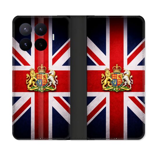 Housse Cuir Portefeuille Pour Xiaomi 17T Pro Voyage Drapeau Grande Bretagne UK