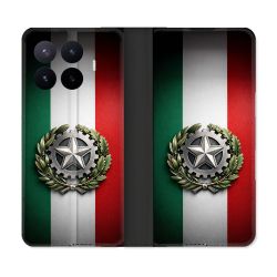 Housse Cuir Portefeuille Pour Xiaomi 17T Pro Voyage Drapeau Italie