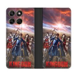 Housse Cuir Portefeuille Pour Motorola Moto G67 / G77 / G87 Manga Kingdom Affiche