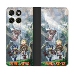 Housse Cuir Portefeuille Pour Motorola Moto G67 / G77 / G87 Manga Made In Abyss Affiche