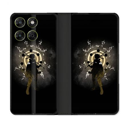Housse Cuir Portefeuille Pour Motorola Moto G67 / G77 / G87 Manga Naruto Sage