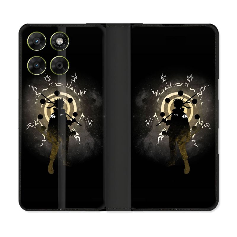 Housse Cuir Portefeuille Pour Motorola Moto G67 / G77 / G87 Manga Naruto Sage