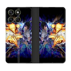 Housse Cuir Portefeuille Pour Motorola Moto G67 / G77 / G87 Manga Naruto VS