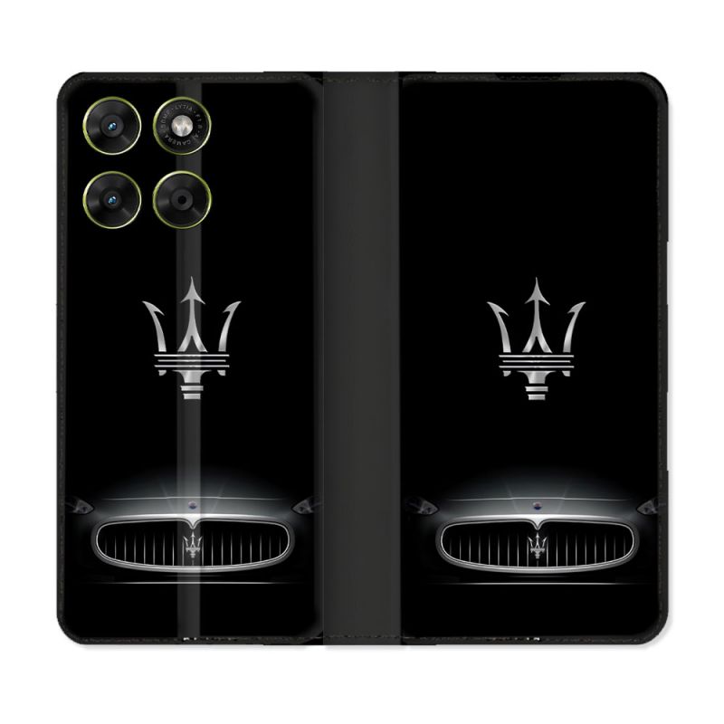 Housse Cuir Portefeuille Pour Motorola Moto G67 / G77 / G87 Maserati
