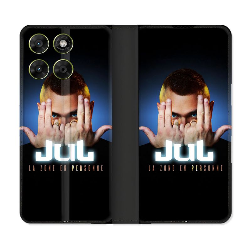 Housse Cuir Portefeuille Pour Motorola Moto G67 / G77 / G87 Musique Jul Signe