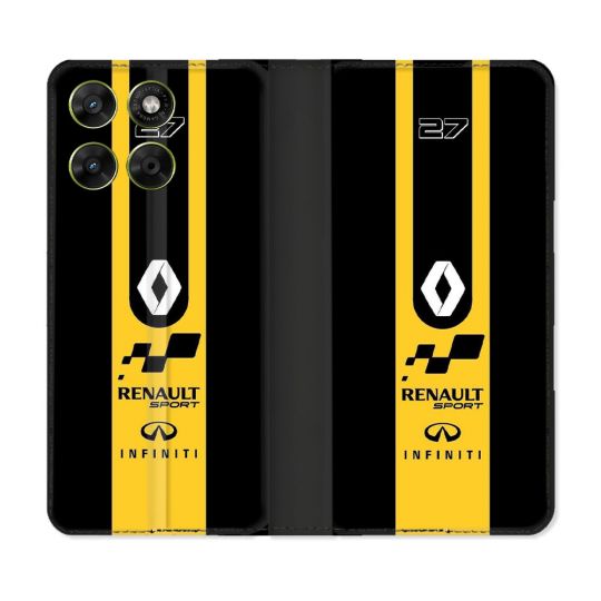 Housse Cuir Portefeuille Pour Motorola Moto G67 / G77 / G87 Renault