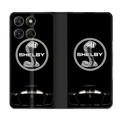 Housse Cuir Portefeuille Pour Motorola Moto G67 / G77 / G87 Shelby