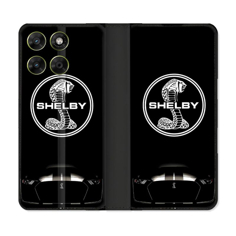 Housse Cuir Portefeuille Pour Motorola Moto G67 / G77 / G87 Shelby
