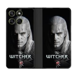 Housse Cuir Portefeuille Pour Motorola Moto G67 / G77 / G87 The Witcher Noir