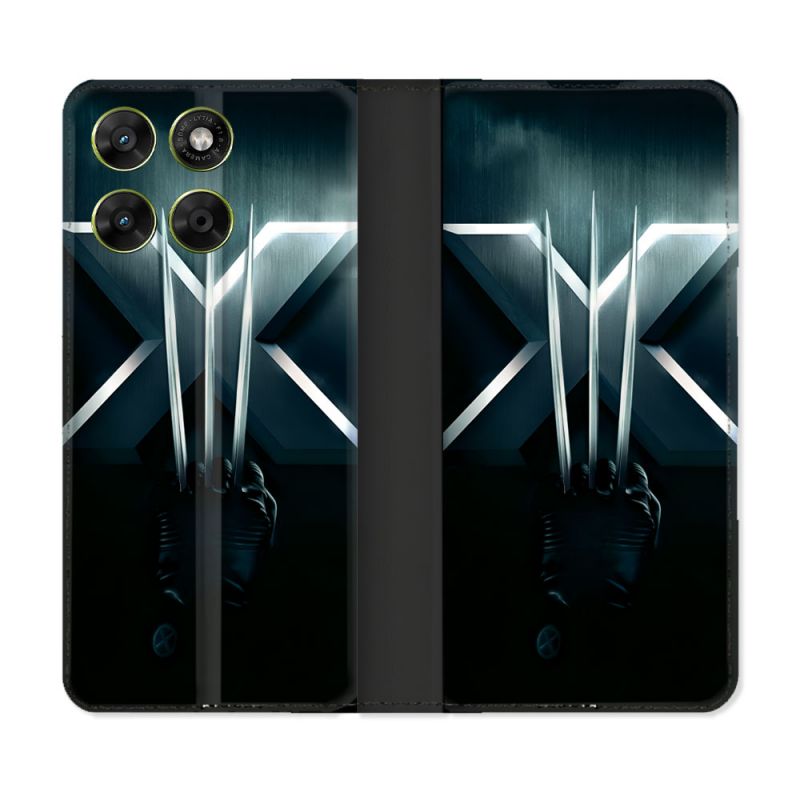 Housse Cuir Portefeuille Pour Motorola Moto G67 / G77 / G87 Xmen