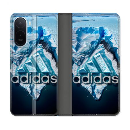 Housse Cuir Portefeuille Pour Xiaomi Redmi A7 Pro Adidas Iceberg