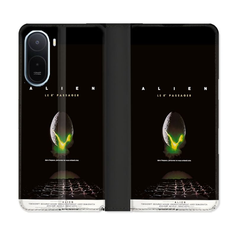 Housse Cuir Portefeuille Pour Xiaomi Redmi A7 Pro Alien Affiche