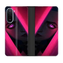 Housse Cuir Portefeuille Pour Xiaomi Redmi A7 Pro Arcane Jinx Rose