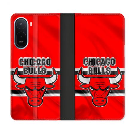 Housse Cuir Portefeuille Pour Xiaomi Redmi A7 Pro Basket Chicago Bulls