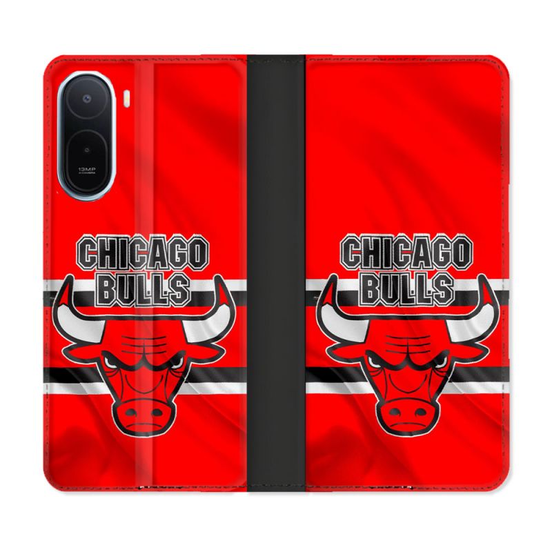 Housse Cuir Portefeuille Pour Xiaomi Redmi A7 Pro Basket Chicago Bulls