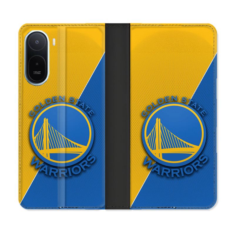 Housse Cuir Portefeuille Pour Xiaomi Redmi A7 Pro Basket Golden State Warriors