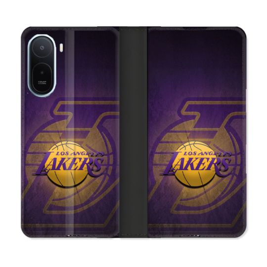 Housse Cuir Portefeuille Pour Xiaomi Redmi A7 Pro Basket Los Angeles Lakers