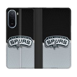 Housse Cuir Portefeuille Pour Xiaomi Redmi A7 Pro Basket San Antonio Spurs