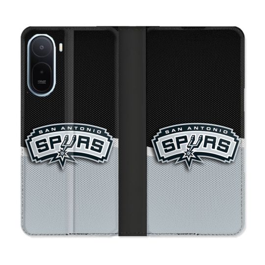 Housse Cuir Portefeuille Pour Xiaomi Redmi A7 Pro Basket San Antonio Spurs