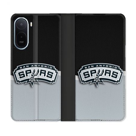 Housse Cuir Portefeuille Pour Xiaomi Redmi A7 Pro Basket San Antonio Spurs