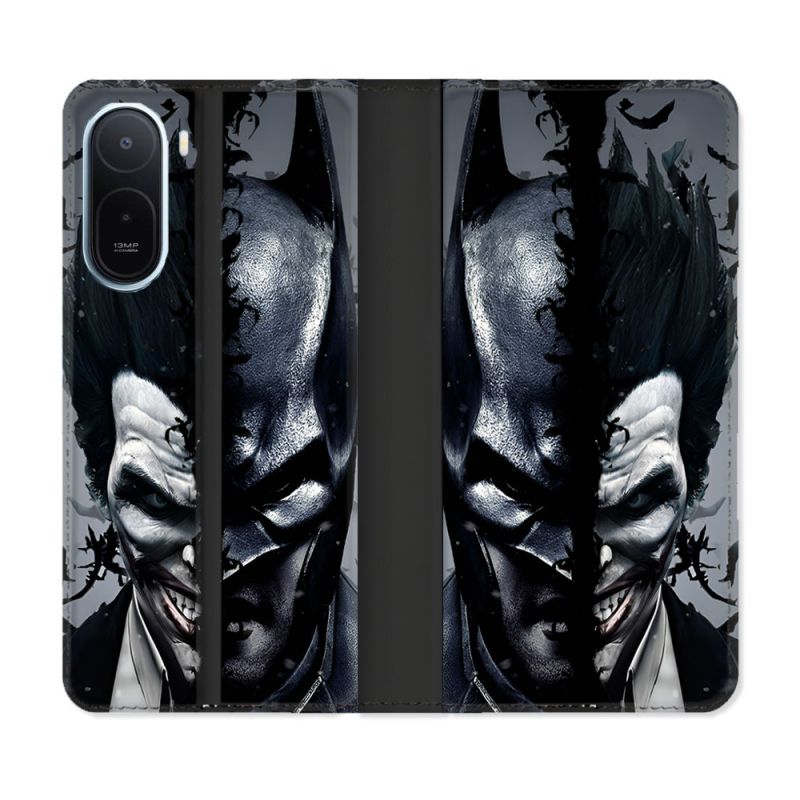 Housse Cuir Portefeuille Pour Xiaomi Redmi A7 Pro Batman Joker