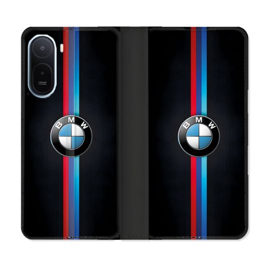 Housse Cuir Portefeuille Pour Xiaomi Redmi A7 Pro BMW Logo