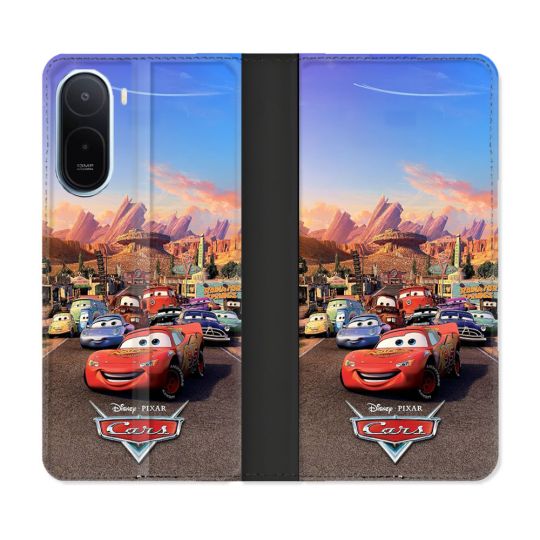 Housse Cuir Portefeuille Pour Xiaomi Redmi A7 Pro Cars Affiche