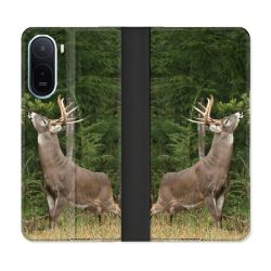 Housse Cuir Portefeuille Pour Xiaomi Redmi A7 Pro Chasse Cerf
