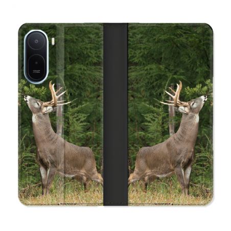 Housse Cuir Portefeuille Pour Xiaomi Redmi A7 Pro Chasse Cerf