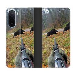 Housse Cuir Portefeuille Pour Xiaomi Redmi A7 Pro Chasse Vision Tir