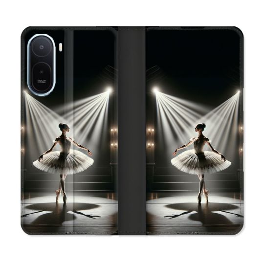 Housse Cuir Portefeuille Pour Xiaomi Redmi A7 Pro Danseuse Lumière
