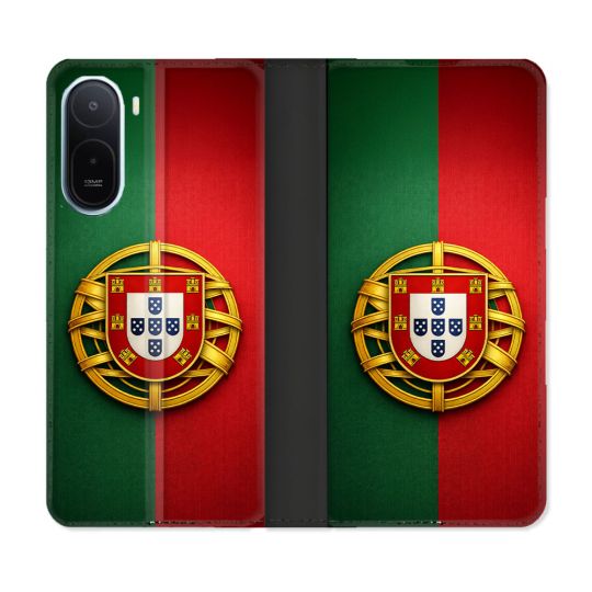 Housse Cuir Portefeuille Pour Xiaomi Redmi A7 Pro Voyage Drapeau Portugal