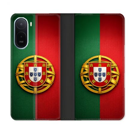 Housse Cuir Portefeuille Pour Xiaomi Redmi A7 Pro Voyage Drapeau Portugal