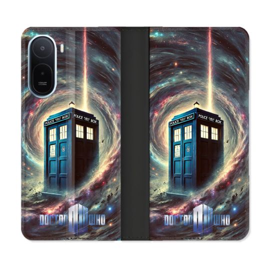 Housse Cuir Portefeuille Pour Xiaomi Redmi A7 Pro Dr Who Tardis Univers