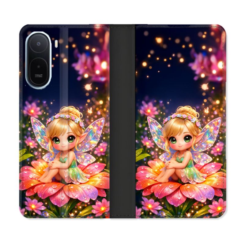 Housse Cuir Portefeuille Pour Xiaomi Redmi A7 Pro Fantastique Fee Kawaii