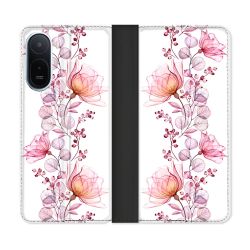 Housse Cuir Portefeuille Pour Xiaomi Redmi A7 Pro Fleur Eclosion