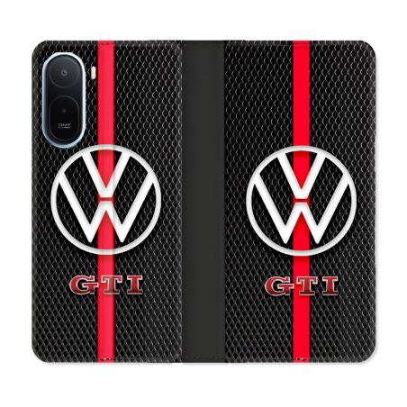 Housse Cuir Portefeuille Pour Xiaomi Redmi A7 Pro Volkwagen Line