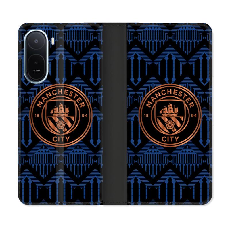 Housse Cuir Portefeuille Pour Xiaomi Redmi A7 Pro Foot Manchester City