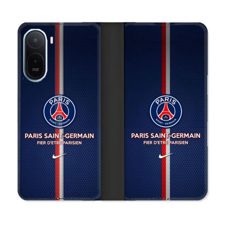 Housse Cuir Portefeuille Pour Xiaomi Redmi A7 Pro Foot PSG Fier