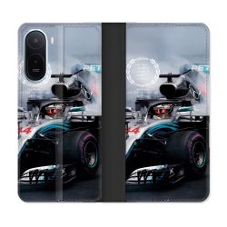 Housse Cuir Portefeuille Pour Xiaomi Redmi A7 Pro Formule 1 F1 Mercedes Petronas
