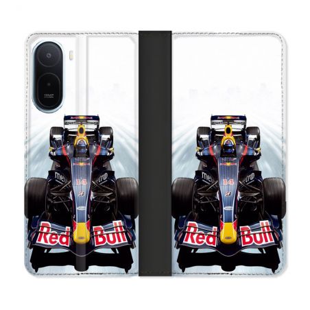 Housse Cuir Portefeuille Pour Xiaomi Redmi A7 Pro Formule 1 F1 Red Bull
