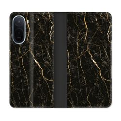 Housse Cuir Portefeuille Pour Xiaomi Redmi A7 Pro Texture Marbre Noir