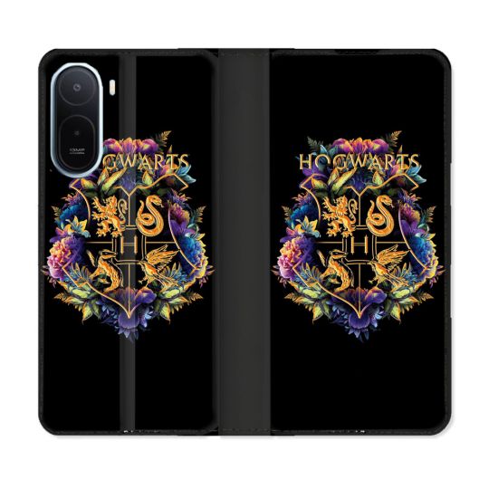 Housse Cuir Portefeuille Pour Xiaomi Redmi A7 Pro Harry Potter Hogwarts
