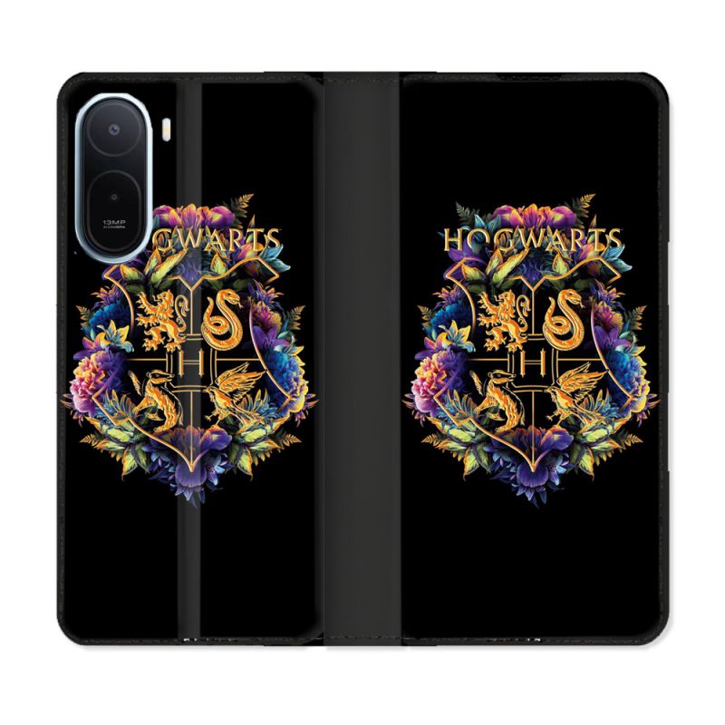 Housse Cuir Portefeuille Pour Xiaomi Redmi A7 Pro Harry Potter Hogwarts