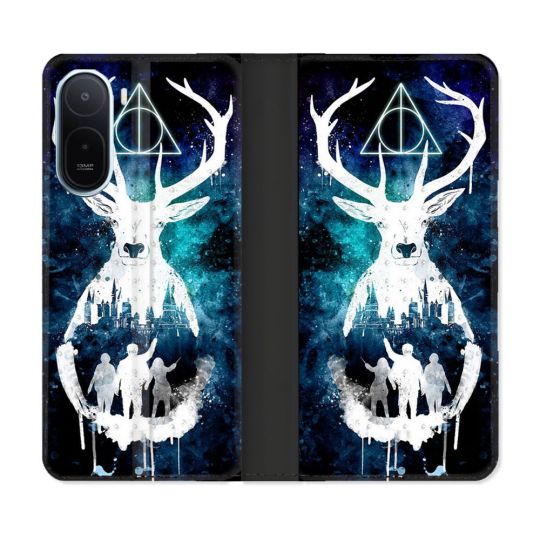 Housse Cuir Portefeuille Pour Xiaomi Redmi A7 Pro Harry Potter Patronome