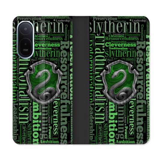 Housse Cuir Portefeuille Pour Xiaomi Redmi A7 Pro Harry Potter Serpentar