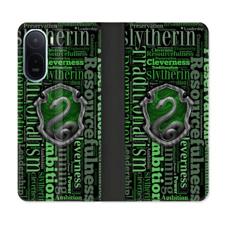 Housse Cuir Portefeuille Pour Xiaomi Redmi A7 Pro Harry Potter Serpentar