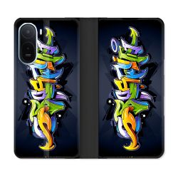 Housse Cuir Portefeuille Pour Xiaomi Redmi A7 Pro Street Art Graffiti